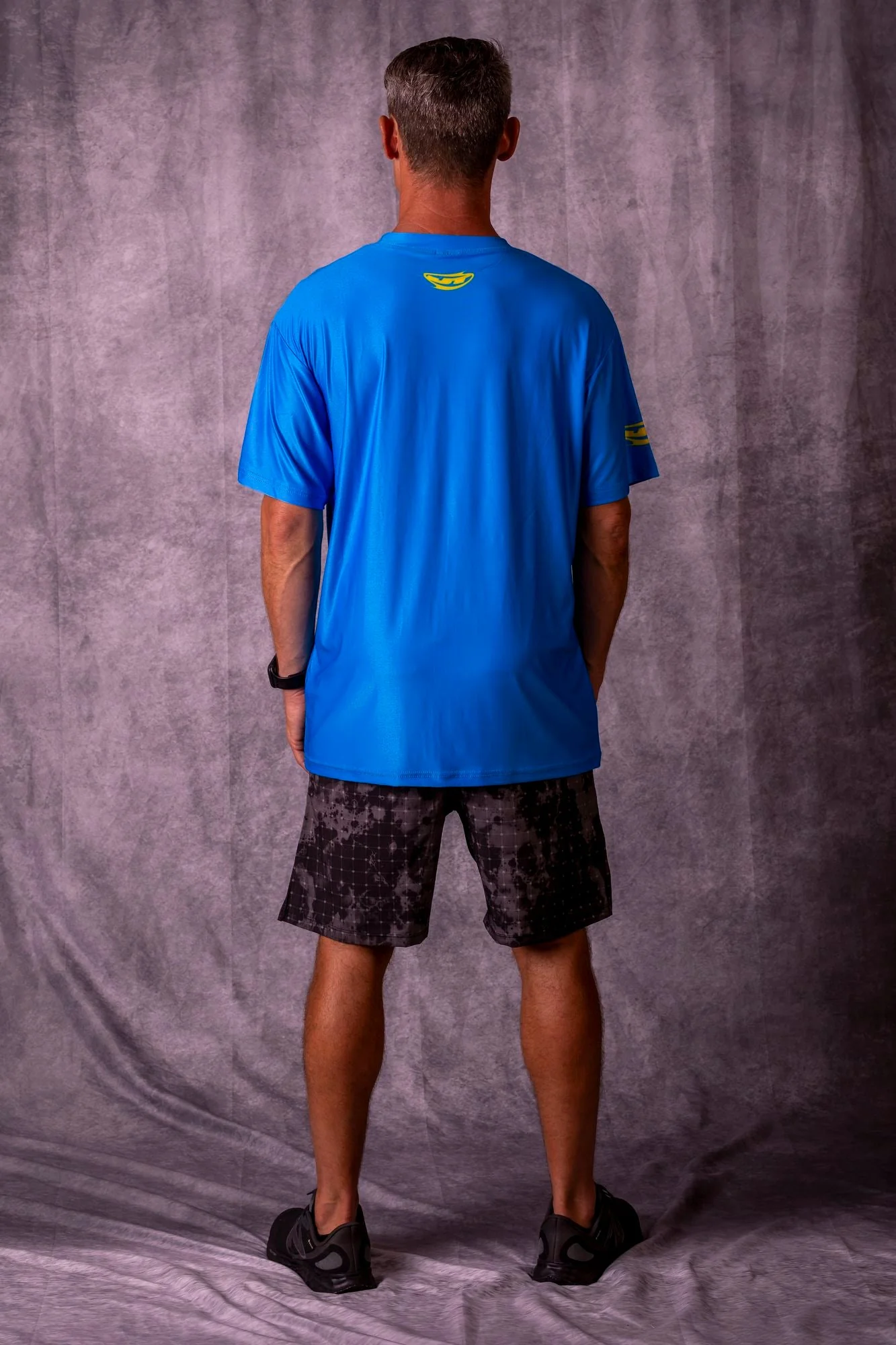 JT Stretchy Soft T Shirt  - Pro Flex Schematics - Blue - Image 4