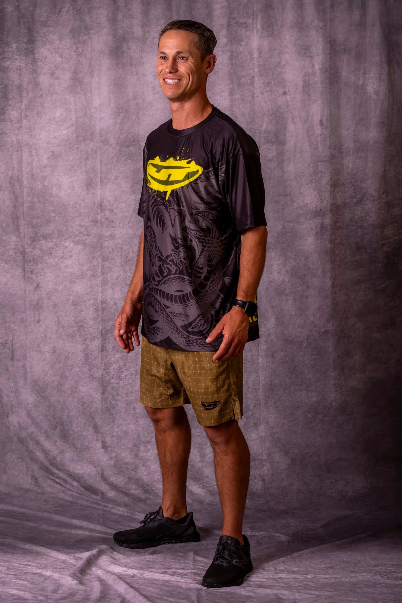 JT Stretchy Soft T Shirt  - Eternity - Black - Image 2