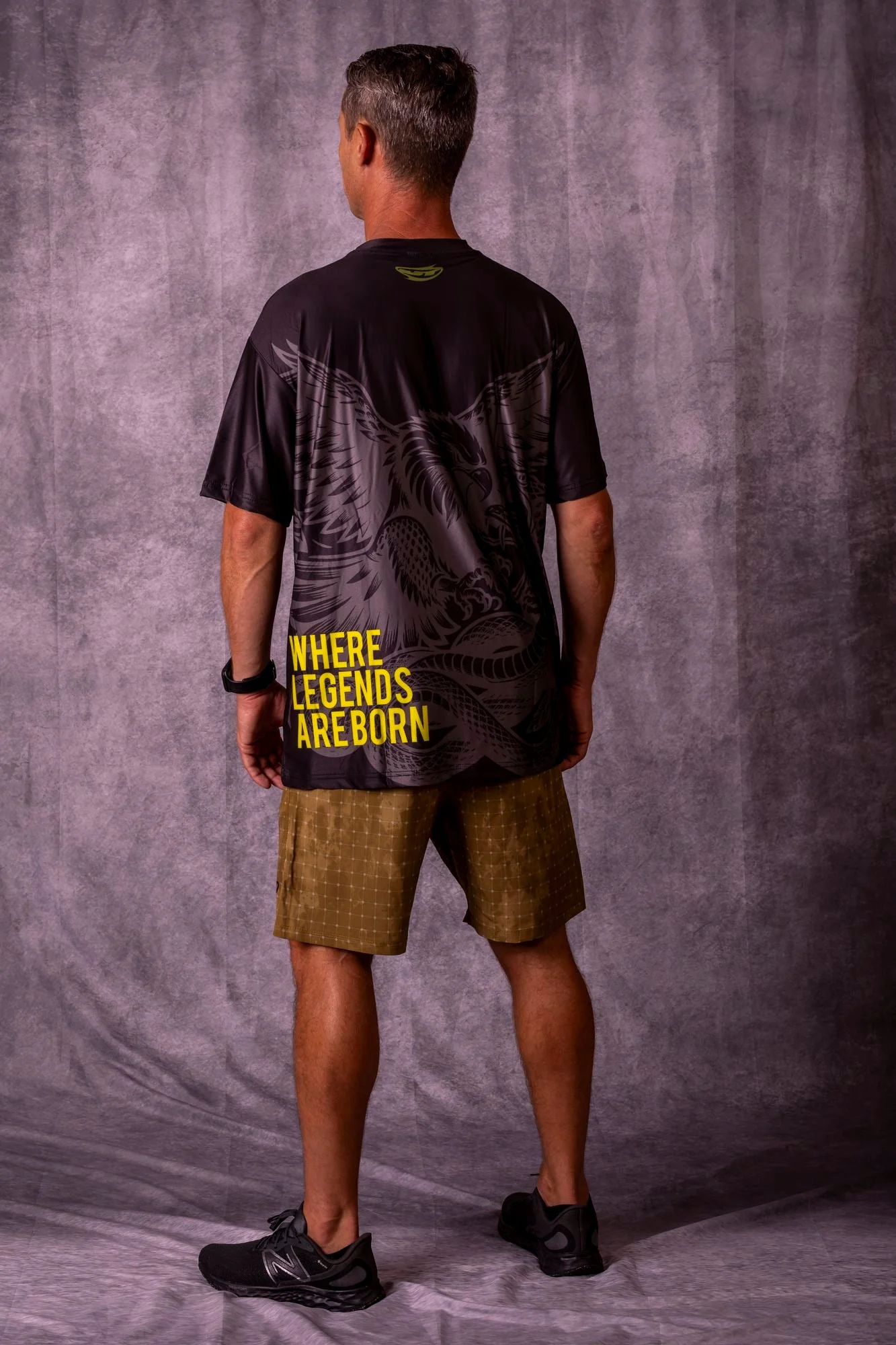 JT Stretchy Soft T Shirt  - Eternity - Black - Image 3