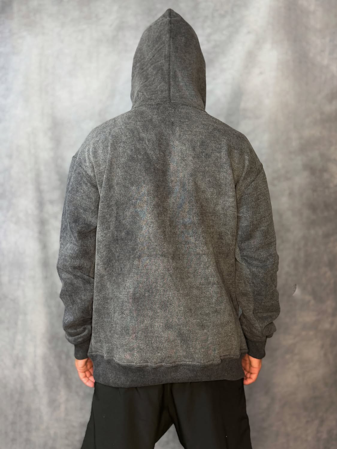 Empire Pull Over Hoodie - Stonewash - Black - Image 2
