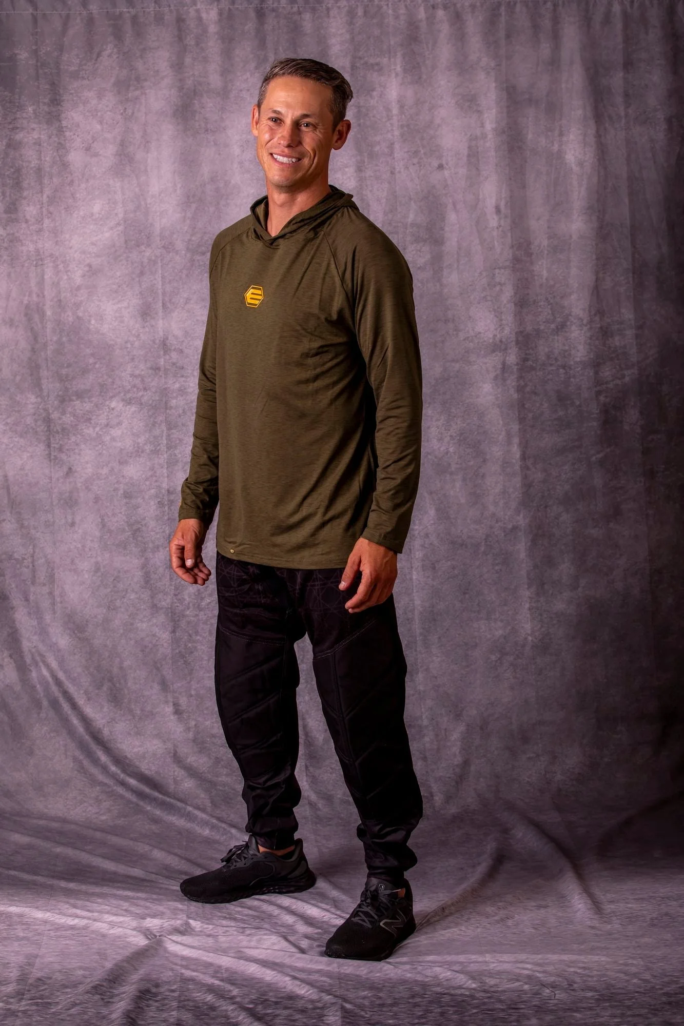 Empire Venture Breeze Hoodie - Pine - Orange - Image 2