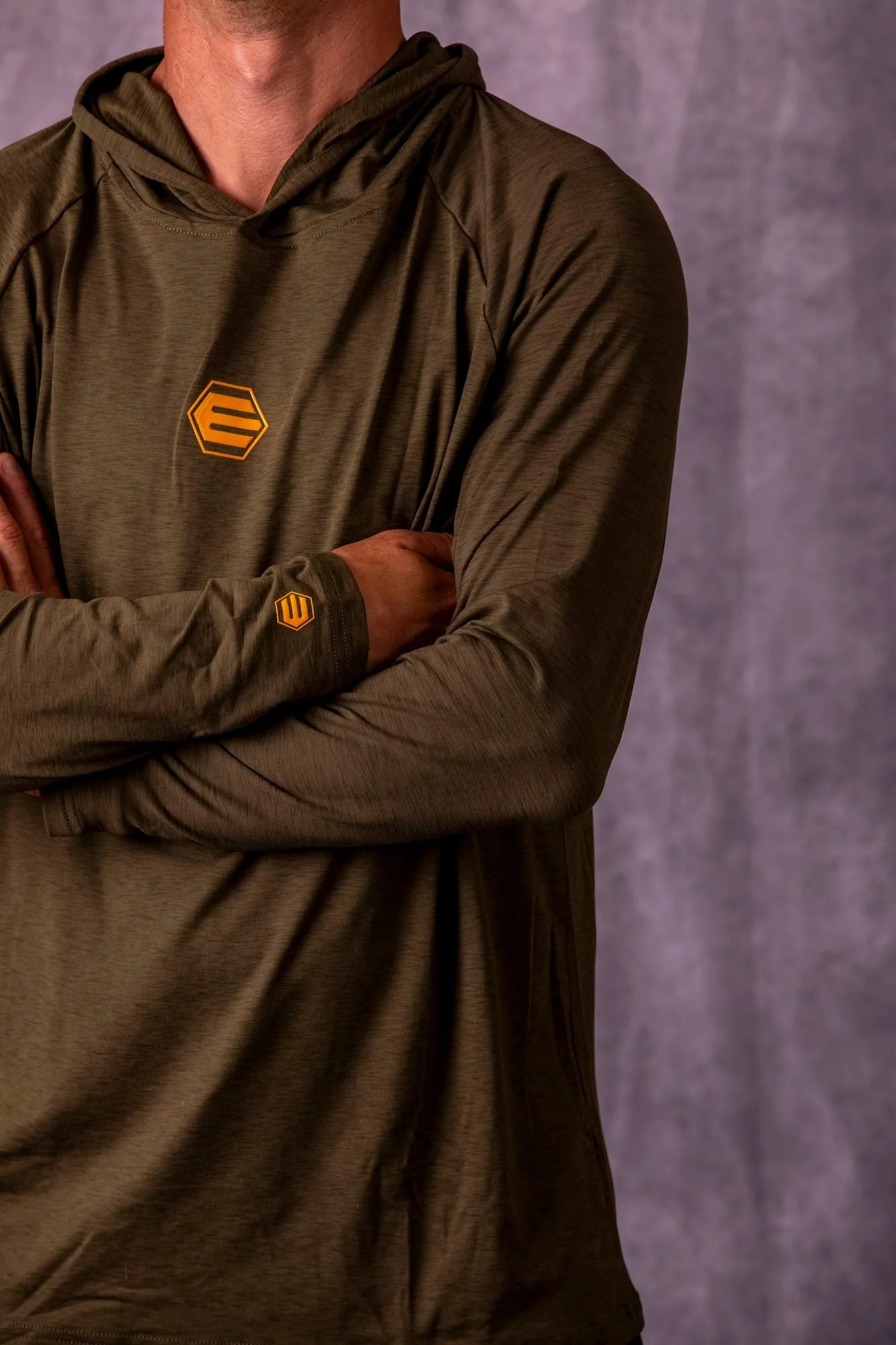 Empire Venture Breeze Hoodie - Pine - Orange - Image 7