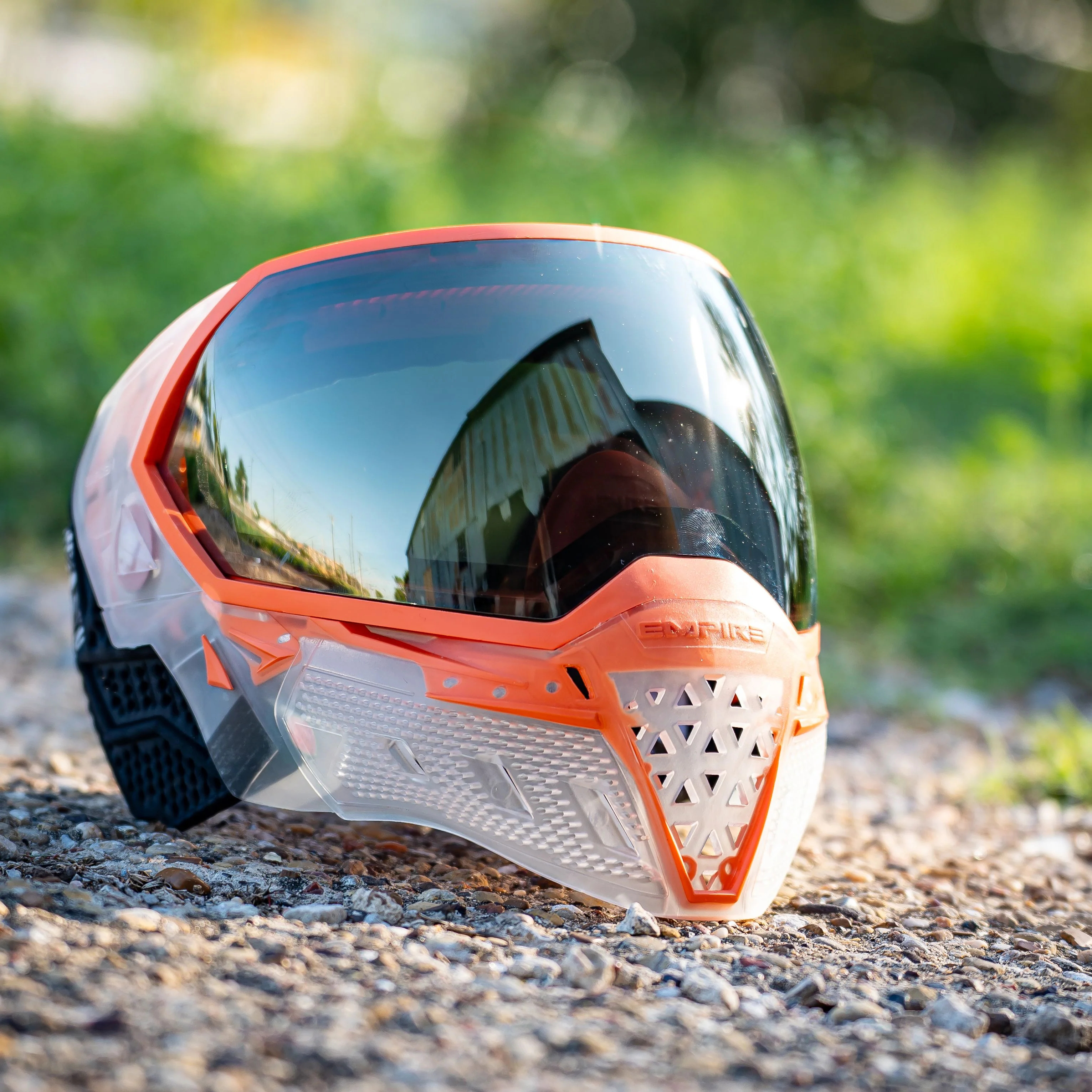 Empire EVS Crystal Clear / Orange w/ Black Chrome Lens - Image 3