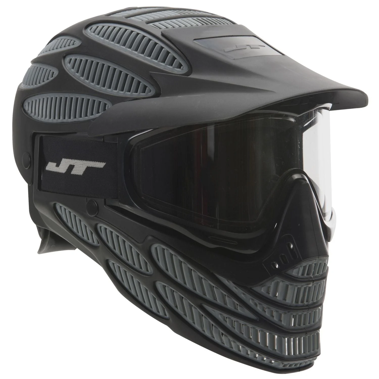 JT Flex 8 Black/Grey Full Cover Paintball Mask - Image 4