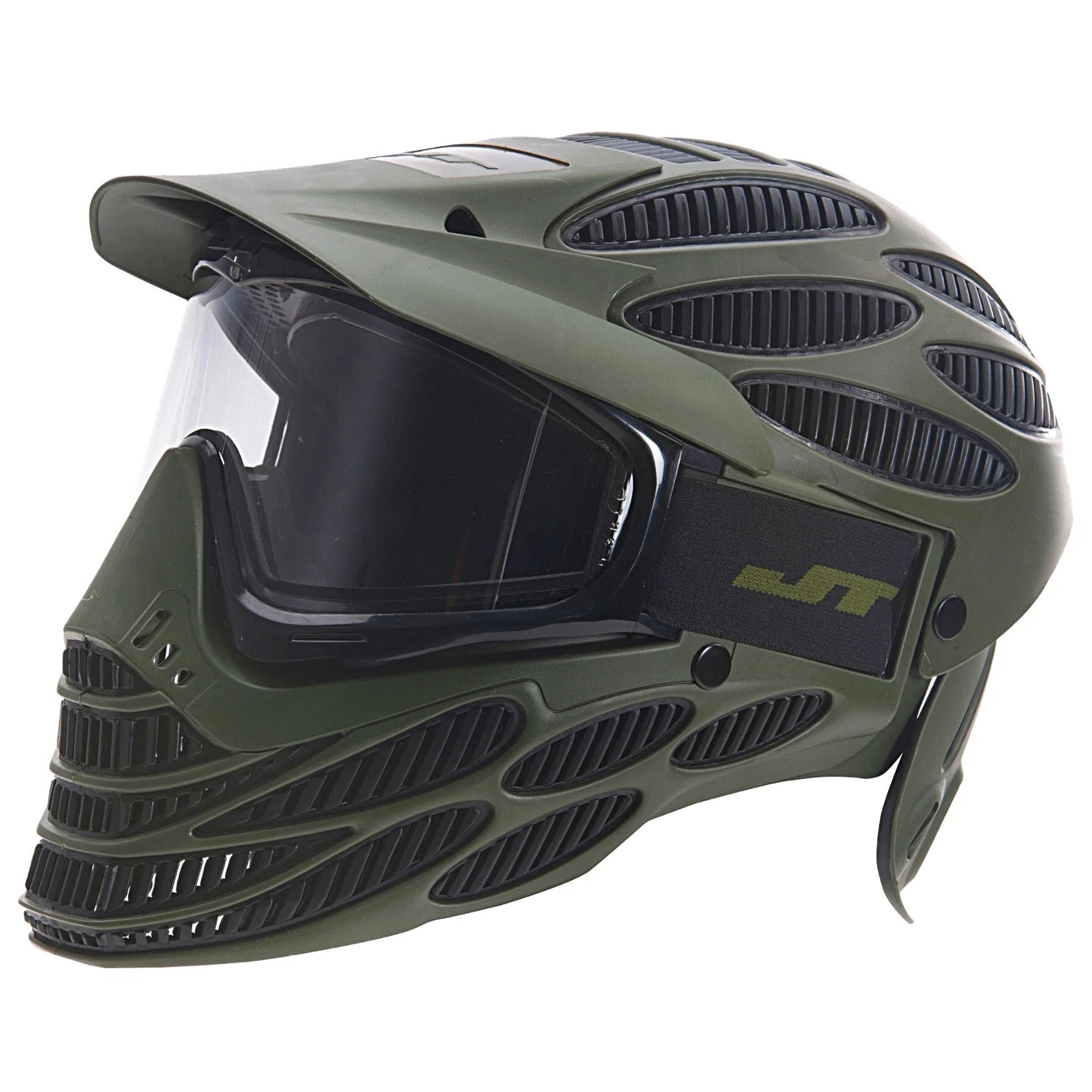 JT Flex 8 - Olive - Full Cover Paintball Mask - Image 3