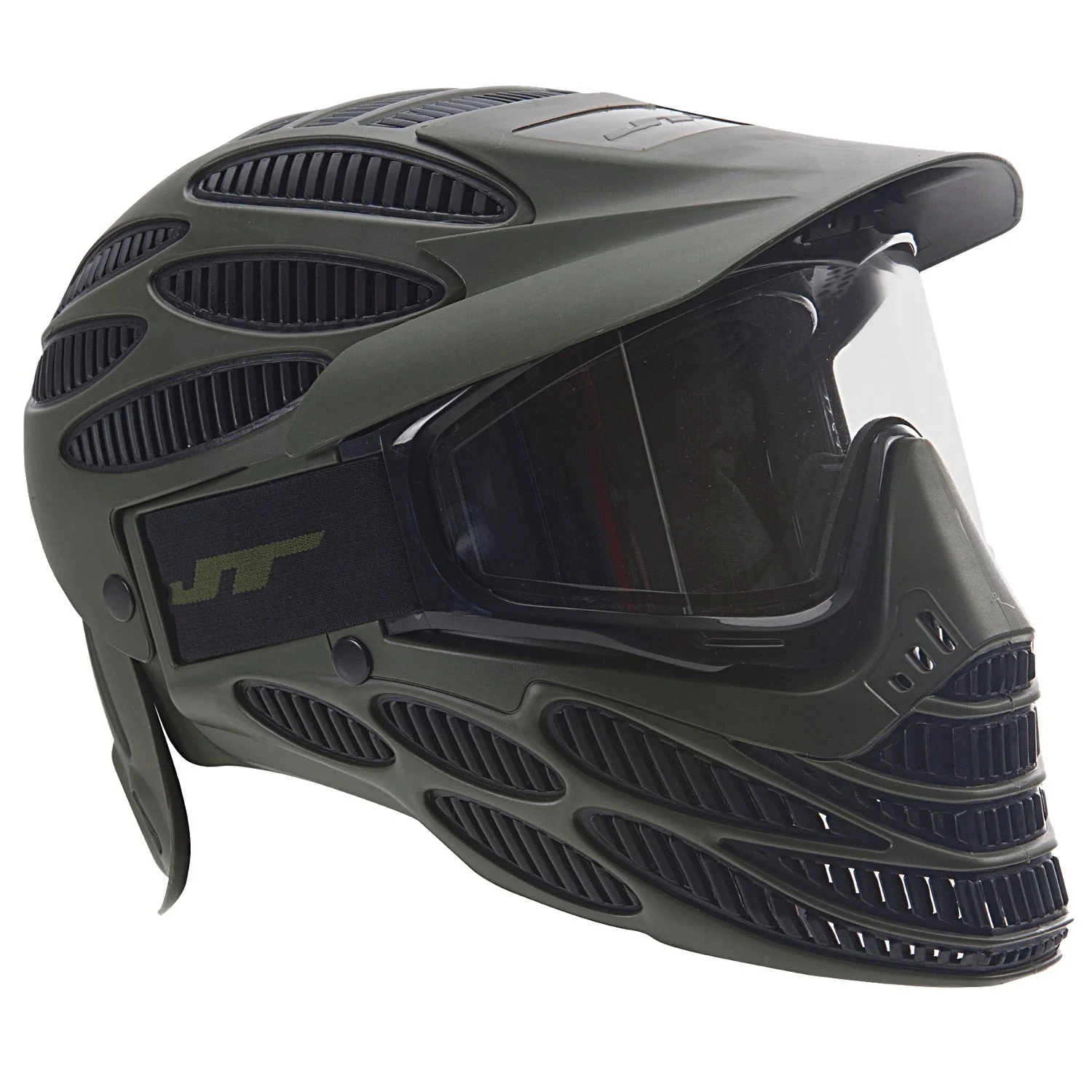 JT Flex 8 - Olive - Full Cover Paintball Mask - Image 4