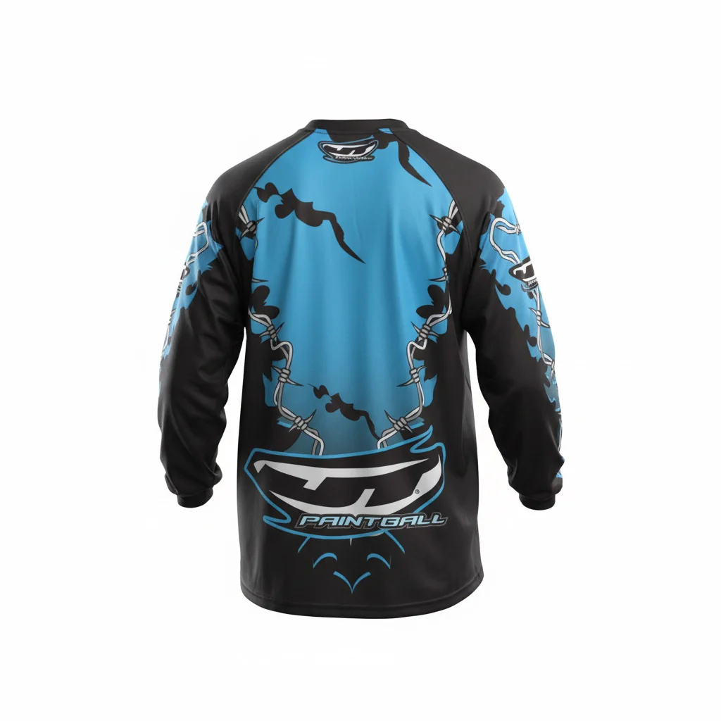 JT OC Jersey - Barb Wire - Blue - Image 3