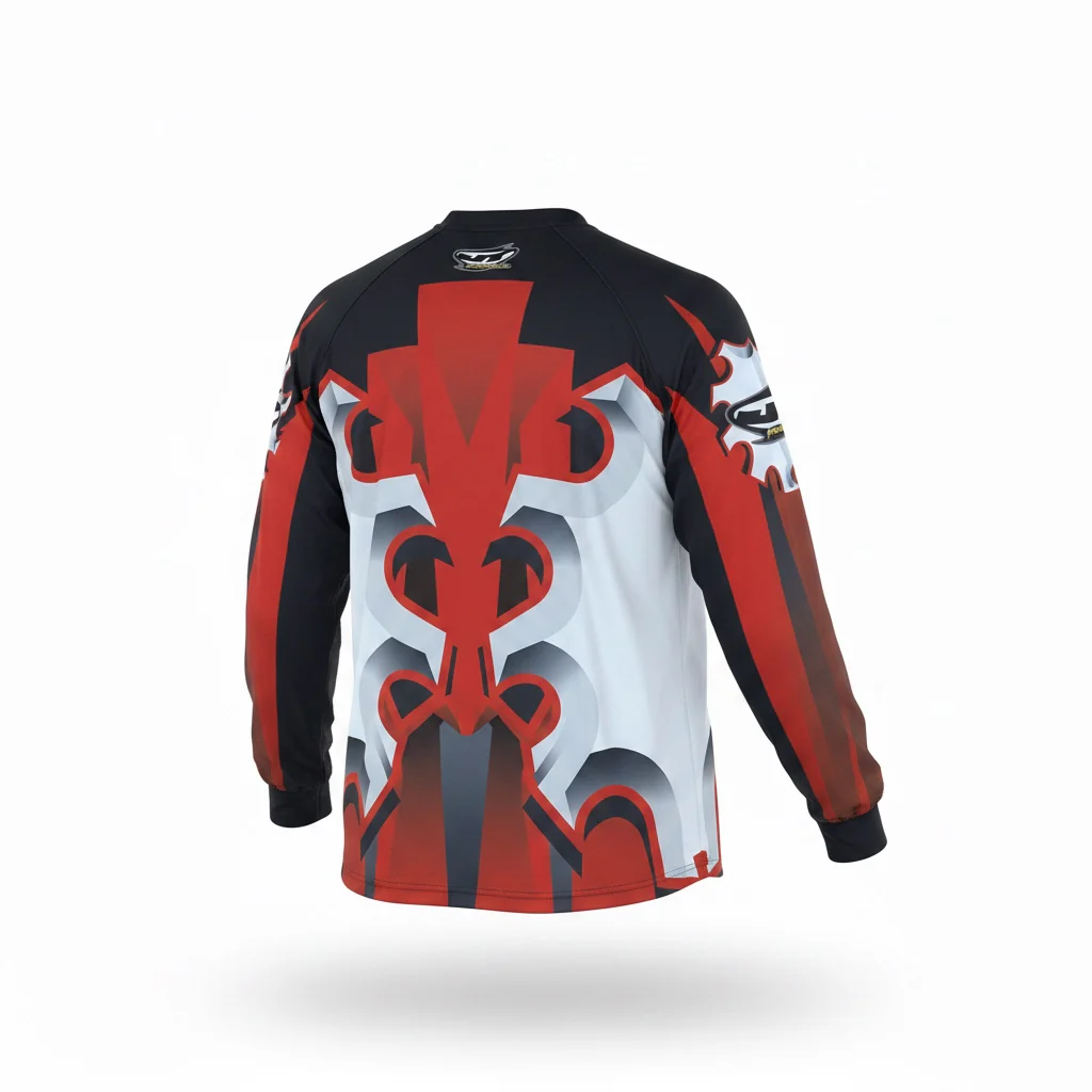 JT OC Jersey - Spikes - Sawblades - Red - Image 2
