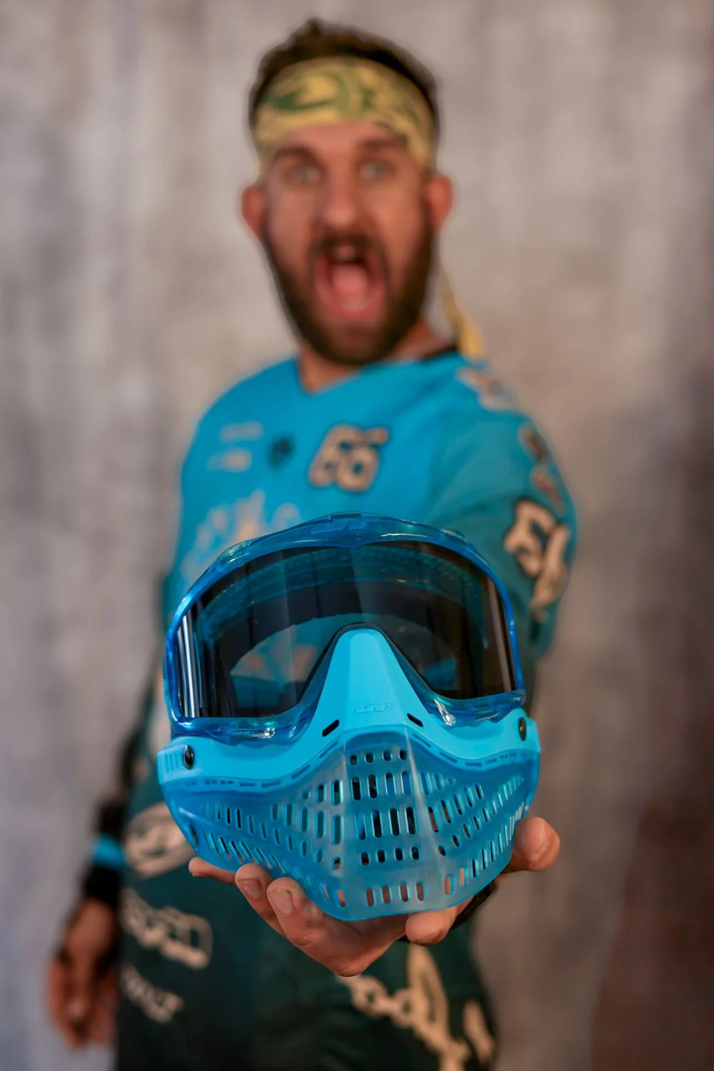 JT Proflex LE ICE Birthstone - Turquoise w/ Standard Chin Strap