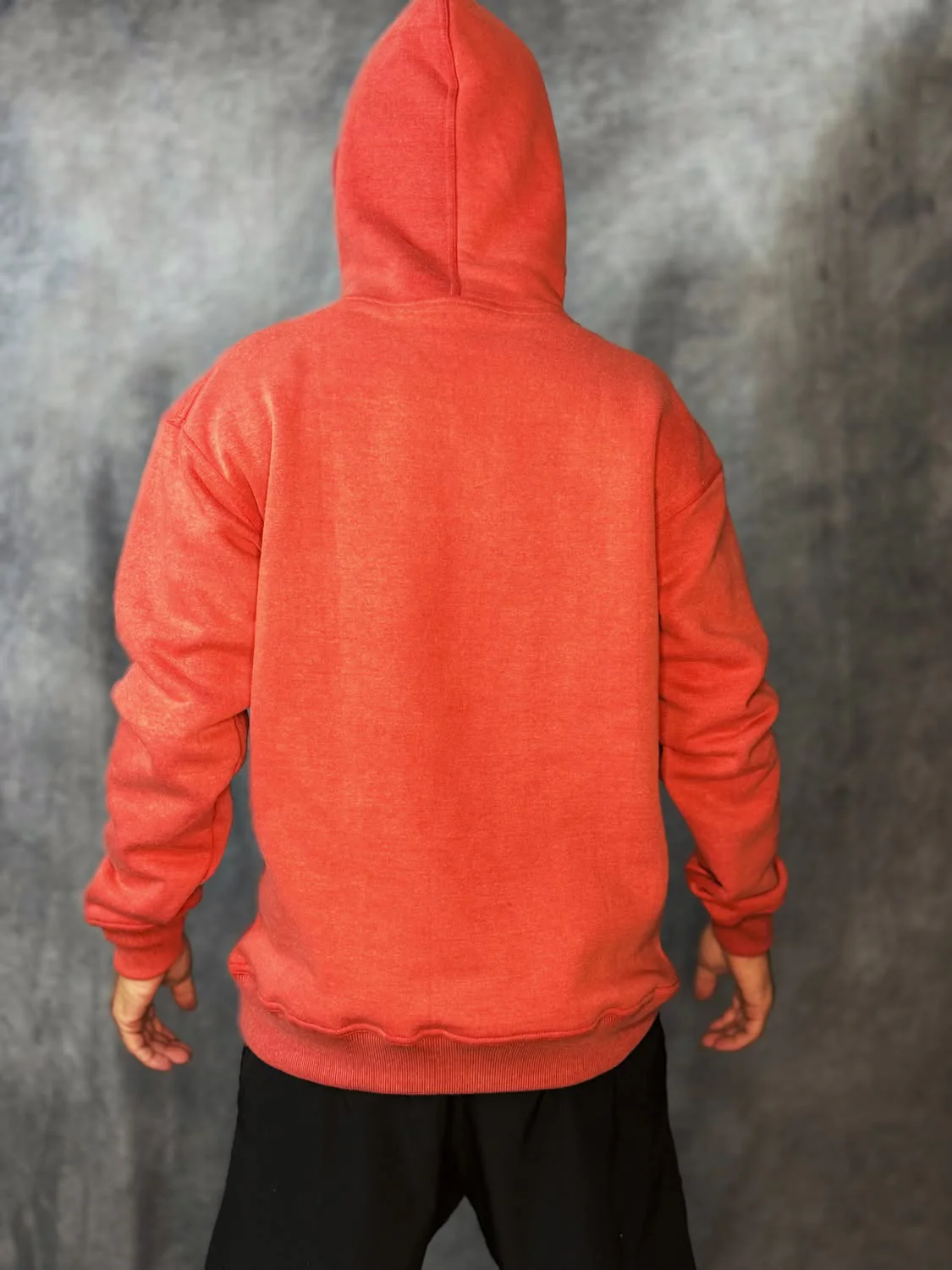 JT Pull Over Hoodie - Stonewash - Red - Image 2