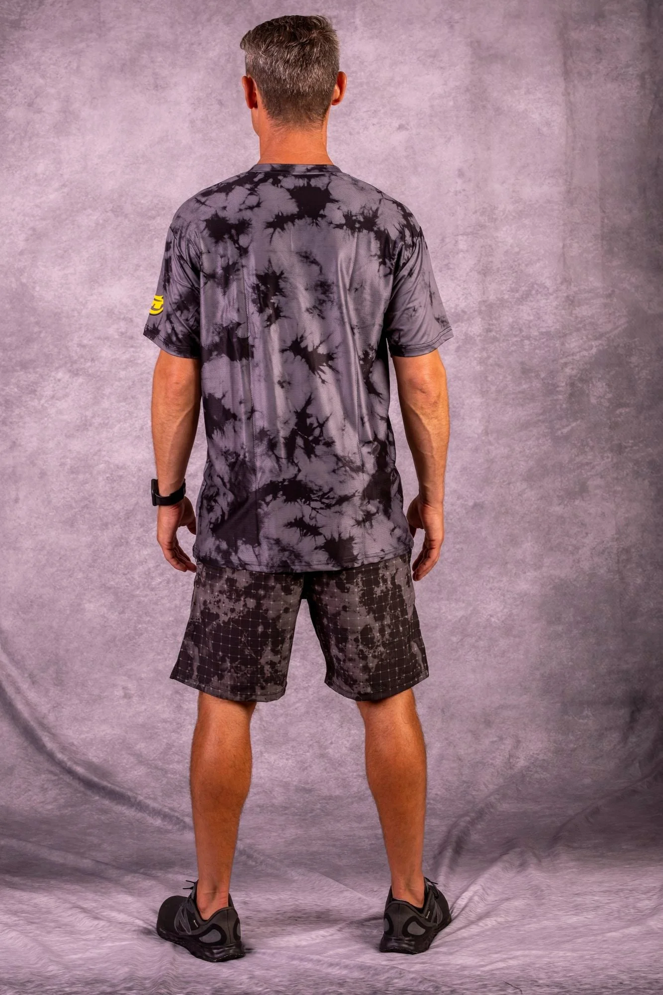 JT Stretch Air T-Shirt - Acid Drop - Black / Grey - Image 3