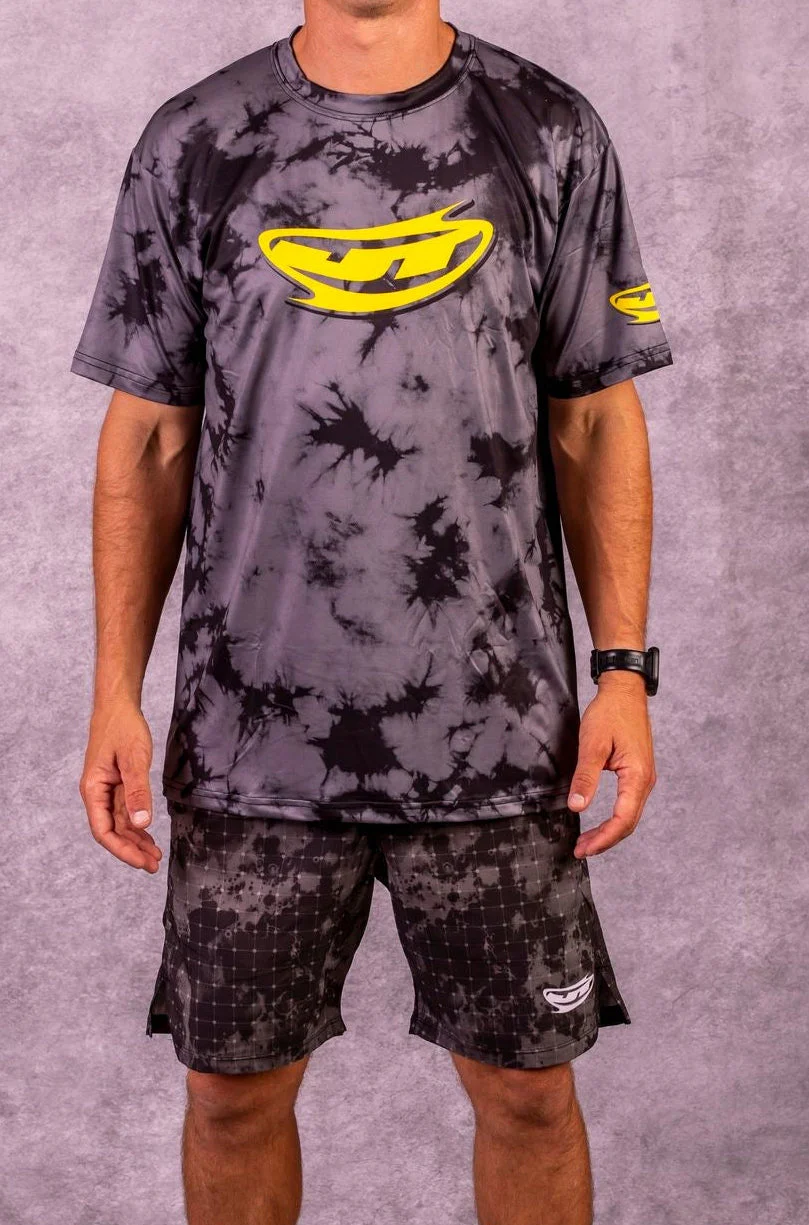 JT Stretch Air T-Shirt - Acid Drop - Black / Grey - Image 4
