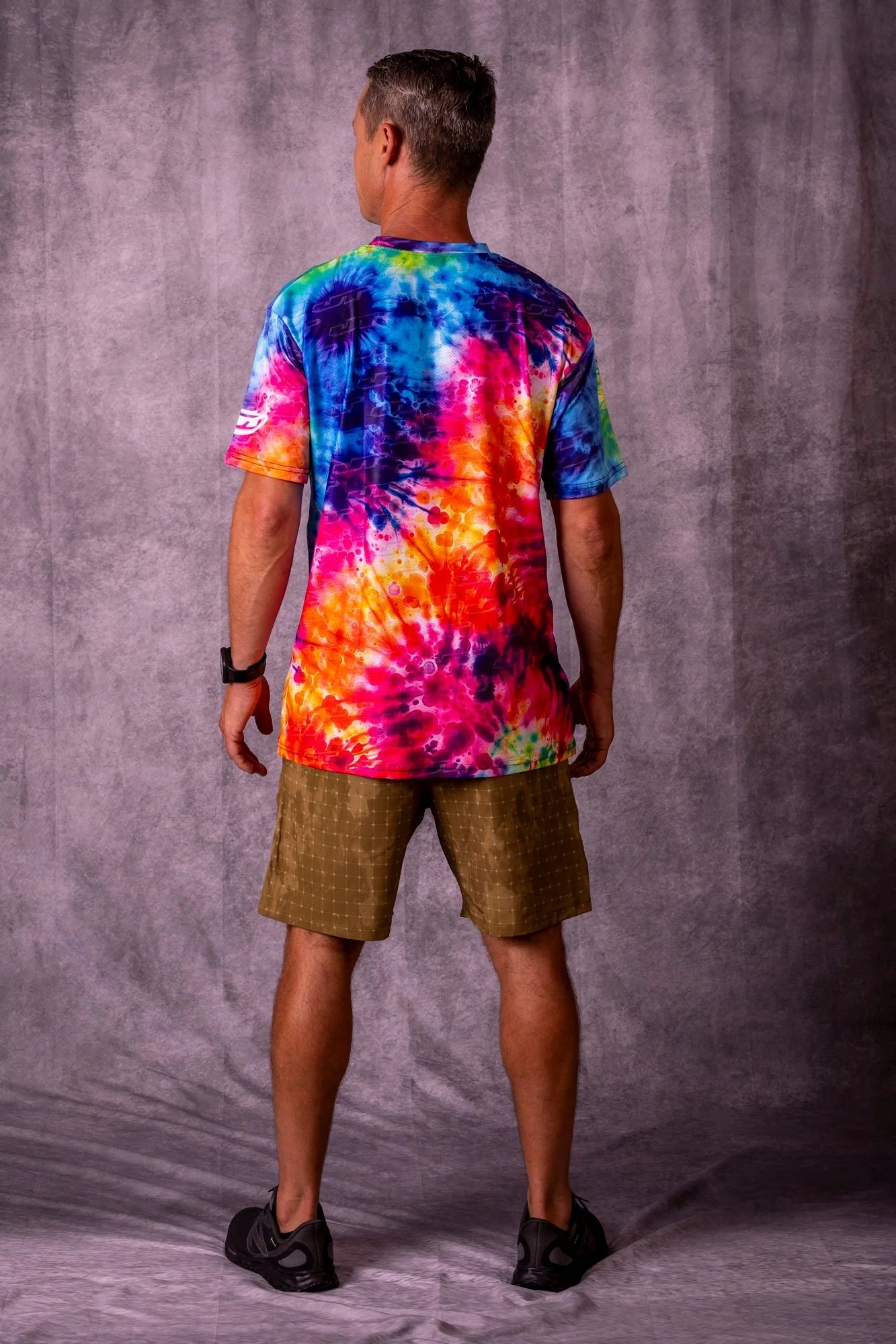 JT Stretch Air T-Shirt - Tie Dye - "Ari" Splat - Image 3