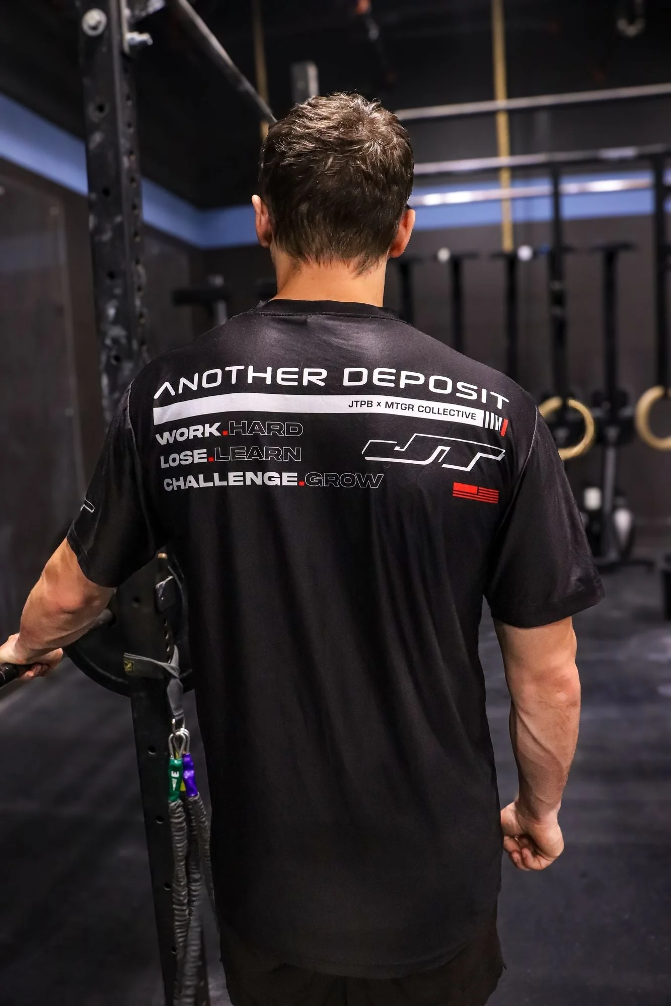 MTGR Another Deposit Work Hard Stretchy Soft T-shirt - Image 4