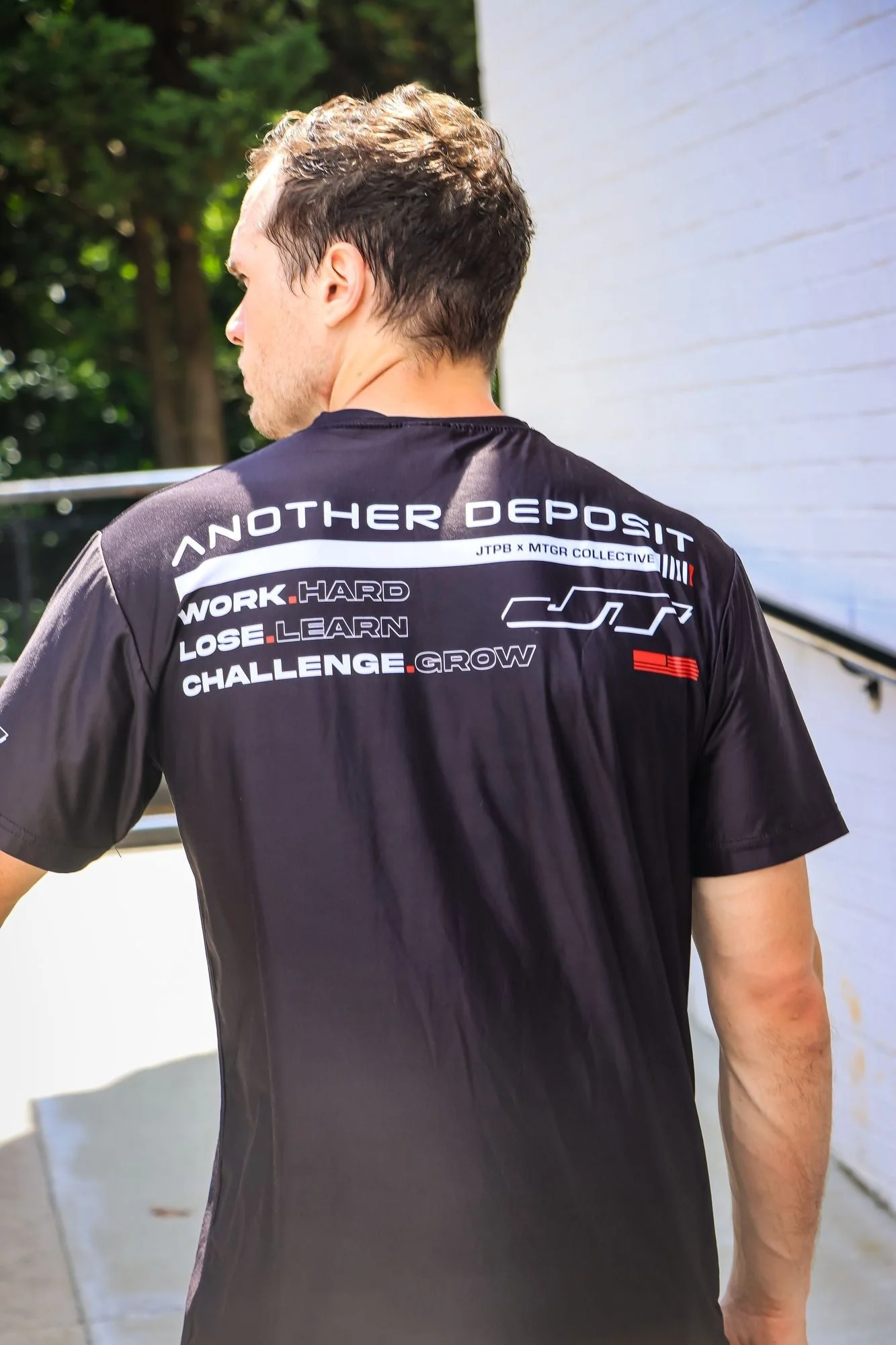 MTGR Another Deposit Work Hard Stretchy Soft T-shirt - Image 5