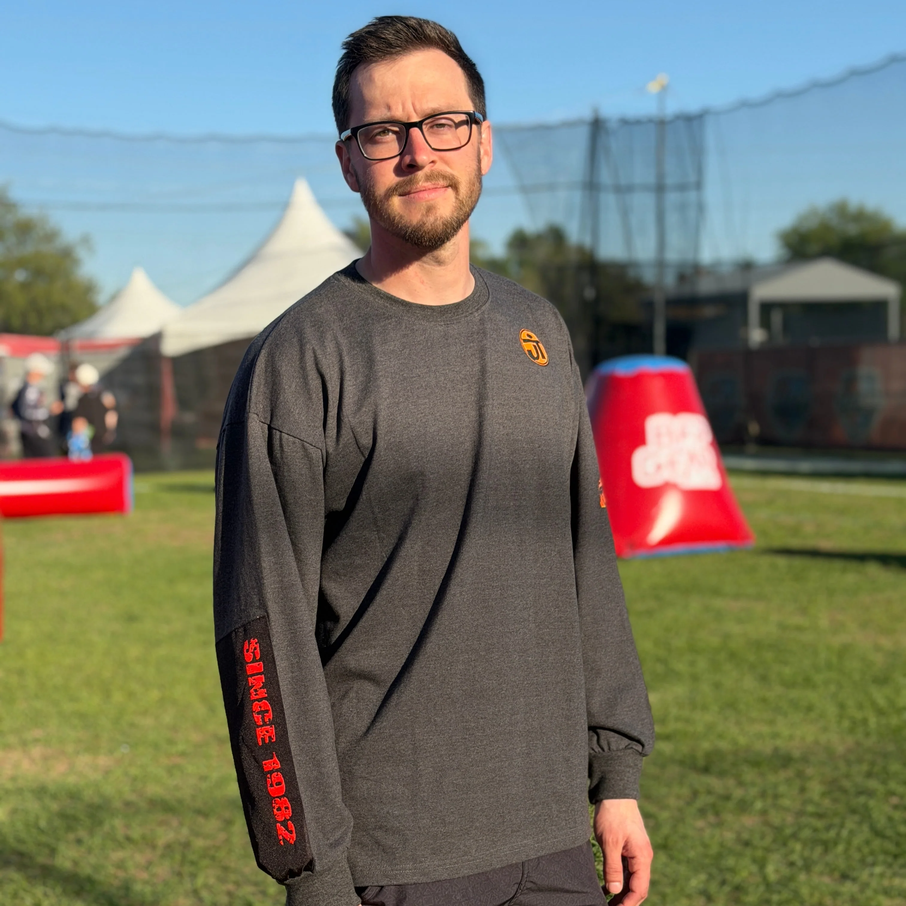 Stay Happy - Ryan Greenspan Elite Collection - Grind Heavyweight Long Sleeve - Gray - Image 2