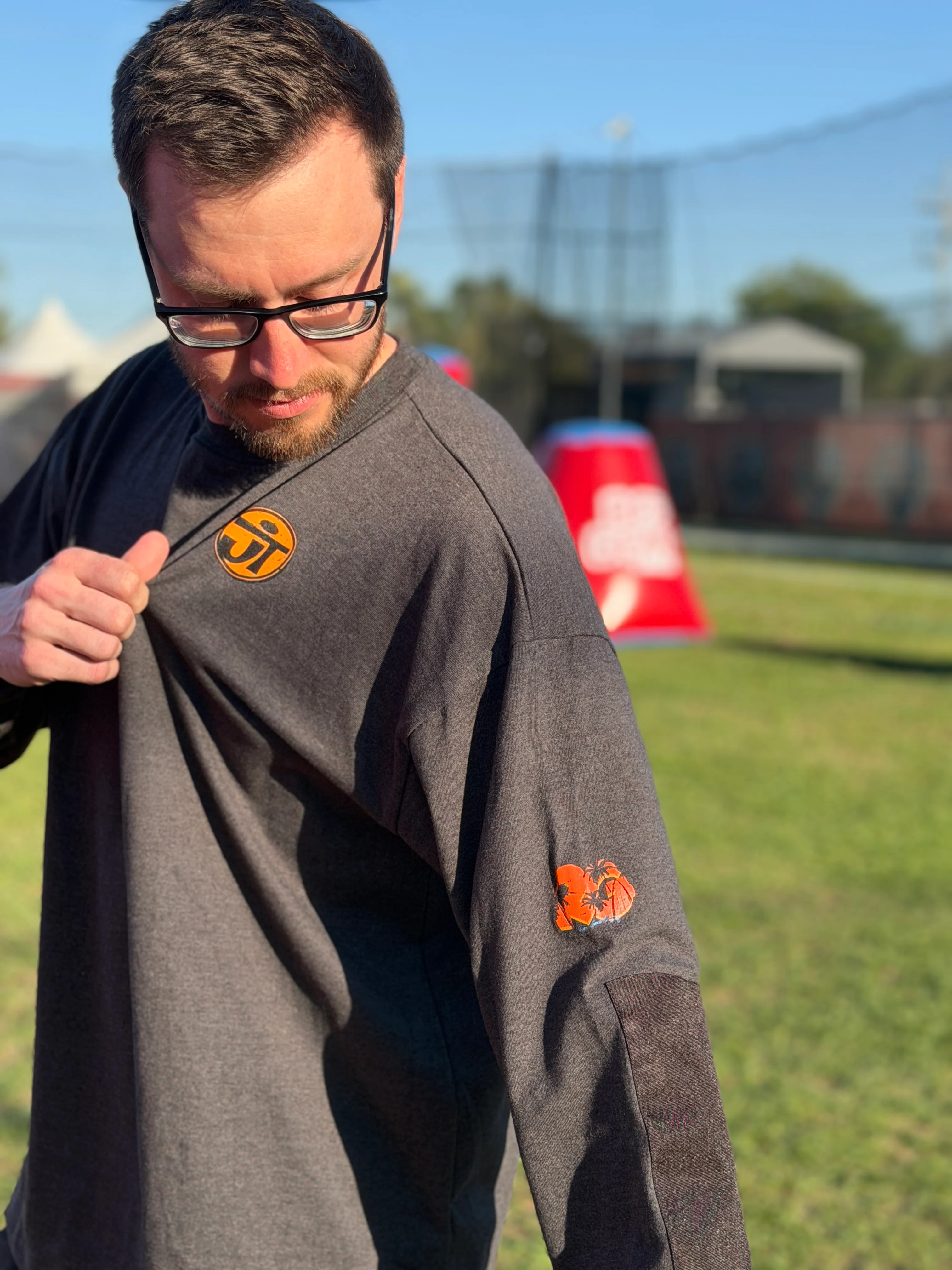 Stay Happy - Ryan Greenspan Elite Collection - Grind Heavyweight Long Sleeve - Gray - Image 6