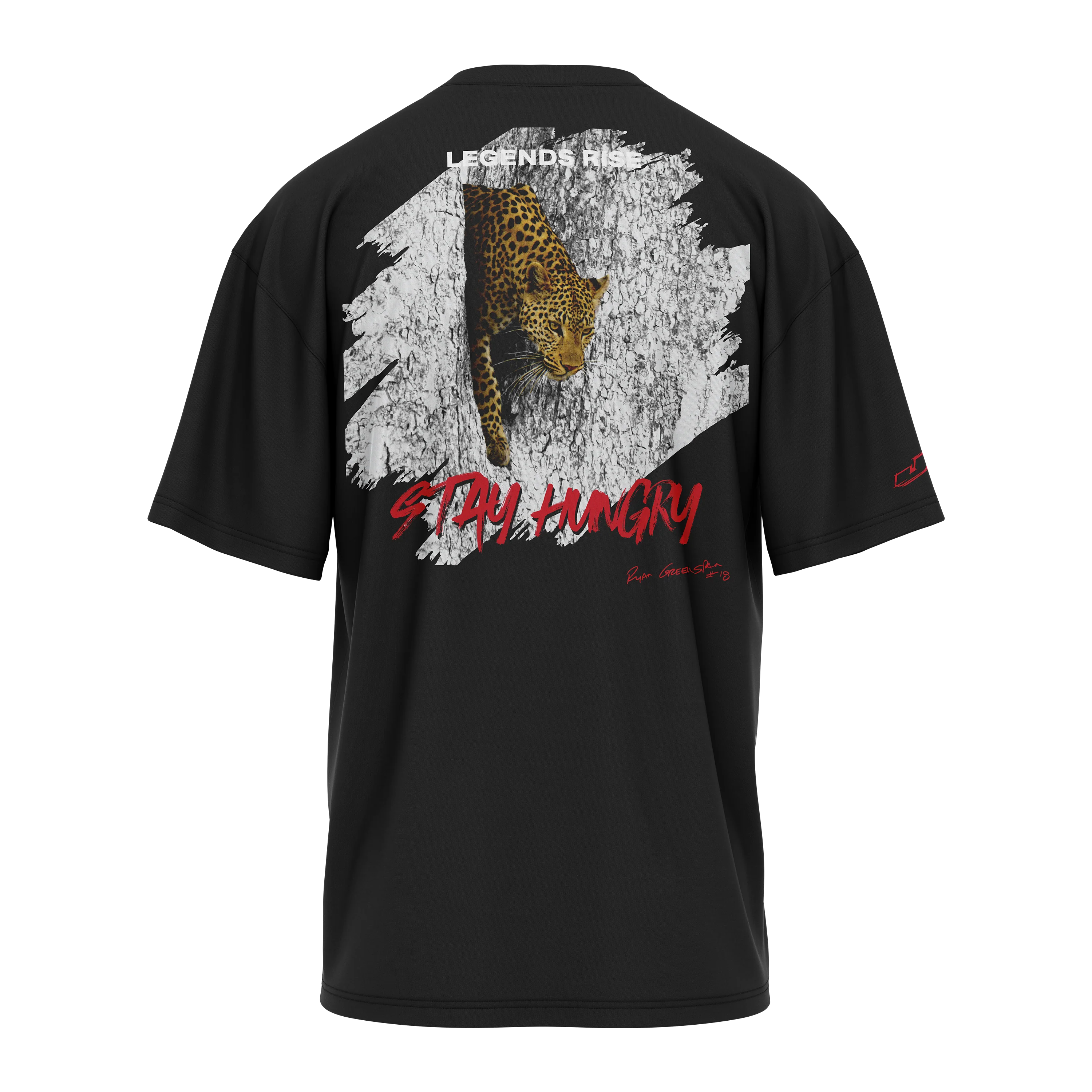 Stay Hungry - Ryan Greenspan Elite Collection - Heavyweight Short Sleeve - Black - Image 3